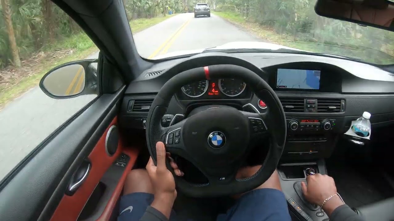 supercharged E92 M3 on FL back roads 