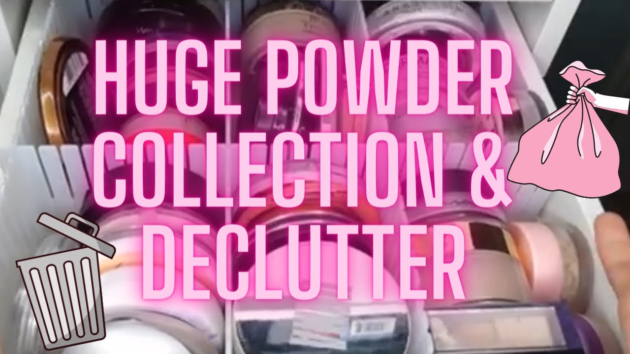 Makeup Collection DECLUTTER 2023✨ Loose, Pressed powders & powder foundations