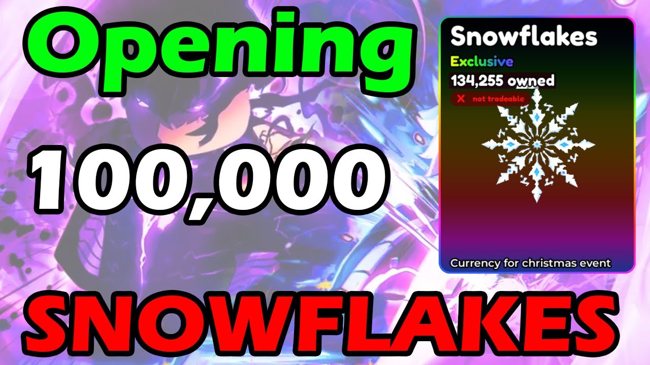 OPENING 100,000 Snowflakes in Anime Defenders Update 9