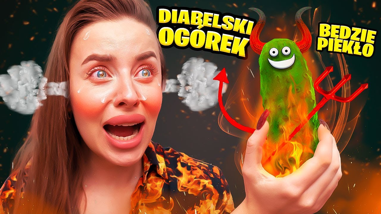 JEMY NAJOSTRZEJSZEGO OGÓRKA na ŚWIECIE! (HOT MAMA Challenge)