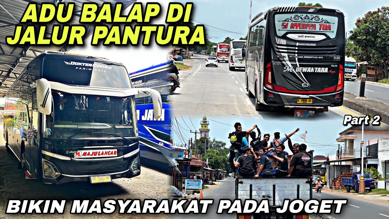 Adu Balap Di Jalur Pantura 🔥 Bus Ini Bikin Masyarakat Pada Joget ❗️| trip NEW MANJA &ldquo; Dokter Cinta &ldquo;