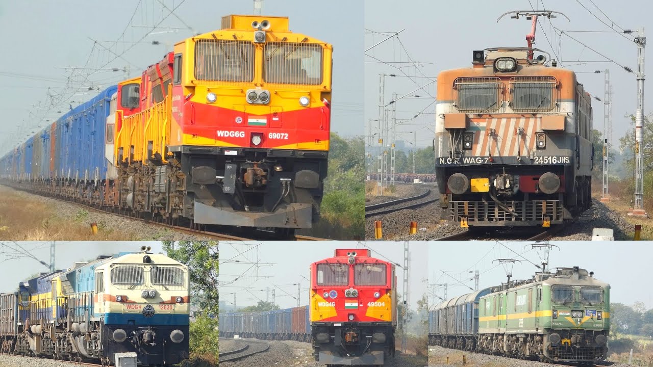 Indian Railways GOODS TRAINS | Diesel vs Electric FREIGHT Train in INDIA | Best Malgadi Train Videos