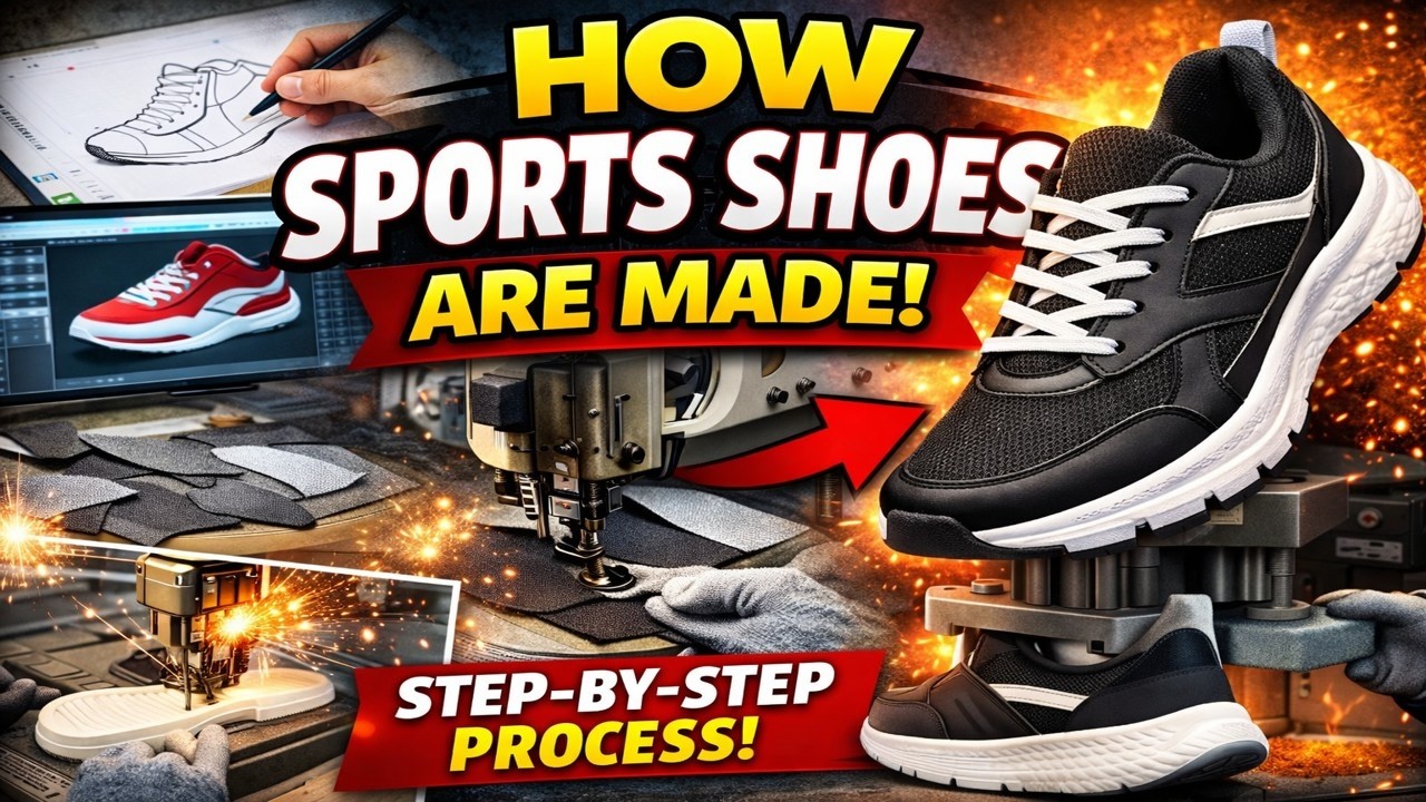 How Sports Shoes Are Made | Complete Factory Process Step by Step
