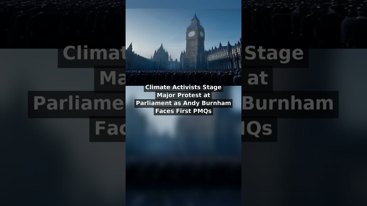 Climate Activists Stage Major Protest at Parliament as Andy Burnham Faces First PMQs