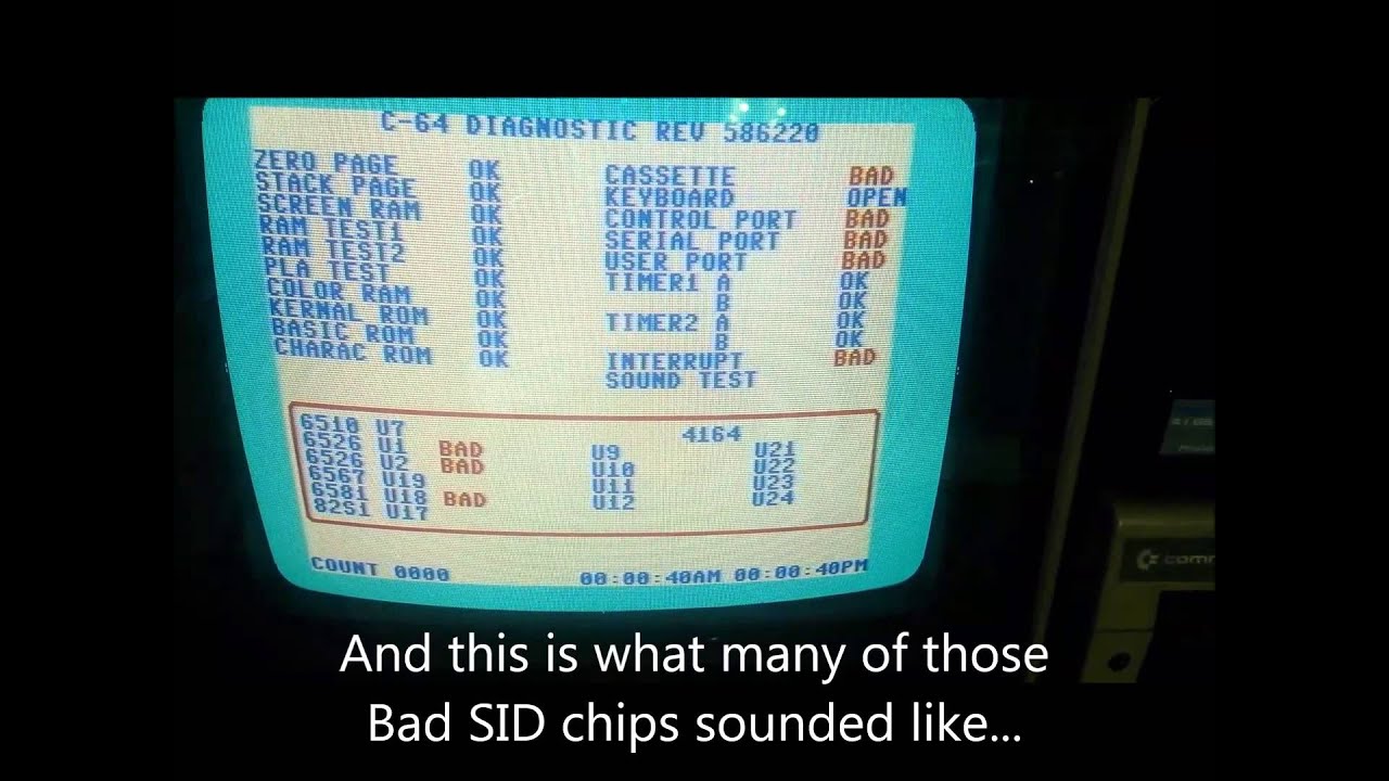 Sounds of a Flawed Commodore SID chip