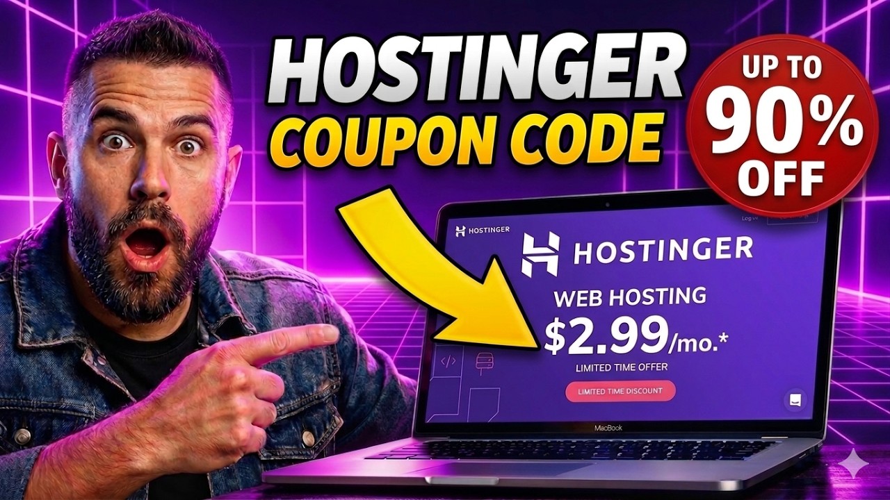 Hostinger Coupon Code 2026 ✅ Get 90% OFF (Limited Time Deal!)