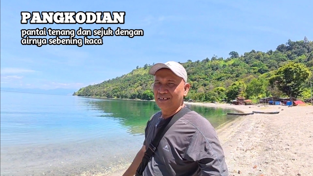 PESONA PANTAI PANGKODIAN TEPIAN DANAU TOBA YANG INDAH | TOBA | MOTOVLOG