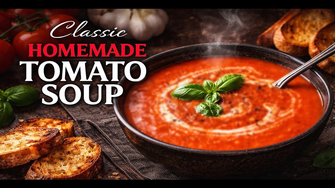 Classic Homemade Tomato Soup | Easy, Comforting & Creamy Recipe