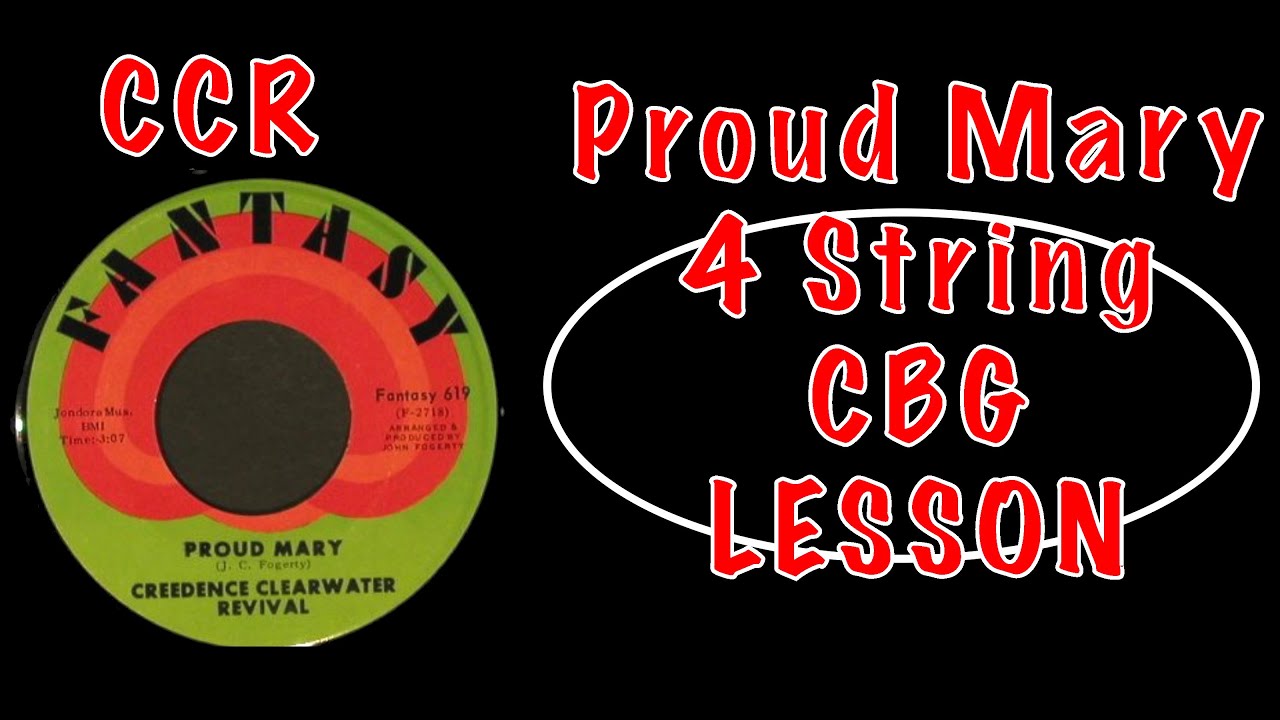 Creedence Clearwater Revival Proud Mary 4 String cigar box guitar lesson #cbg #cigarboxguitarlesson