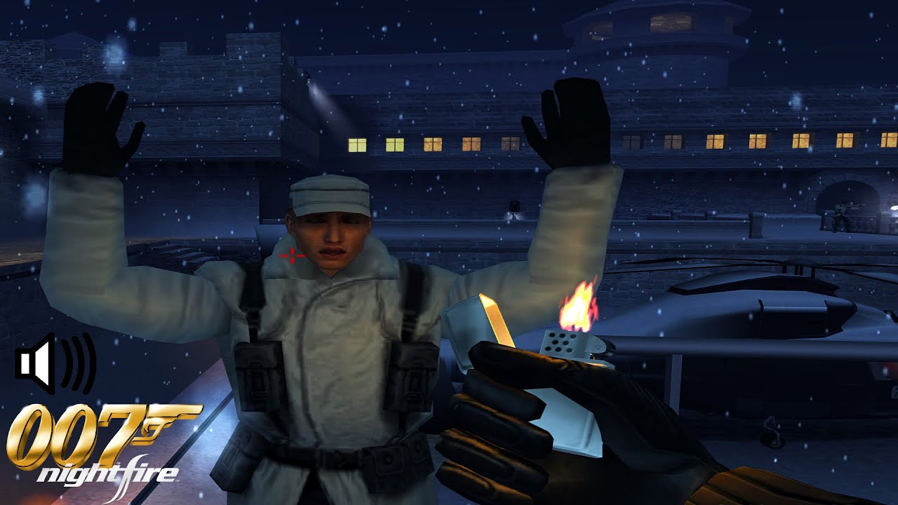 007 - Nightfire (2002) Relaxing Courtyard Ambient 21:9 Video 1HOUR with music