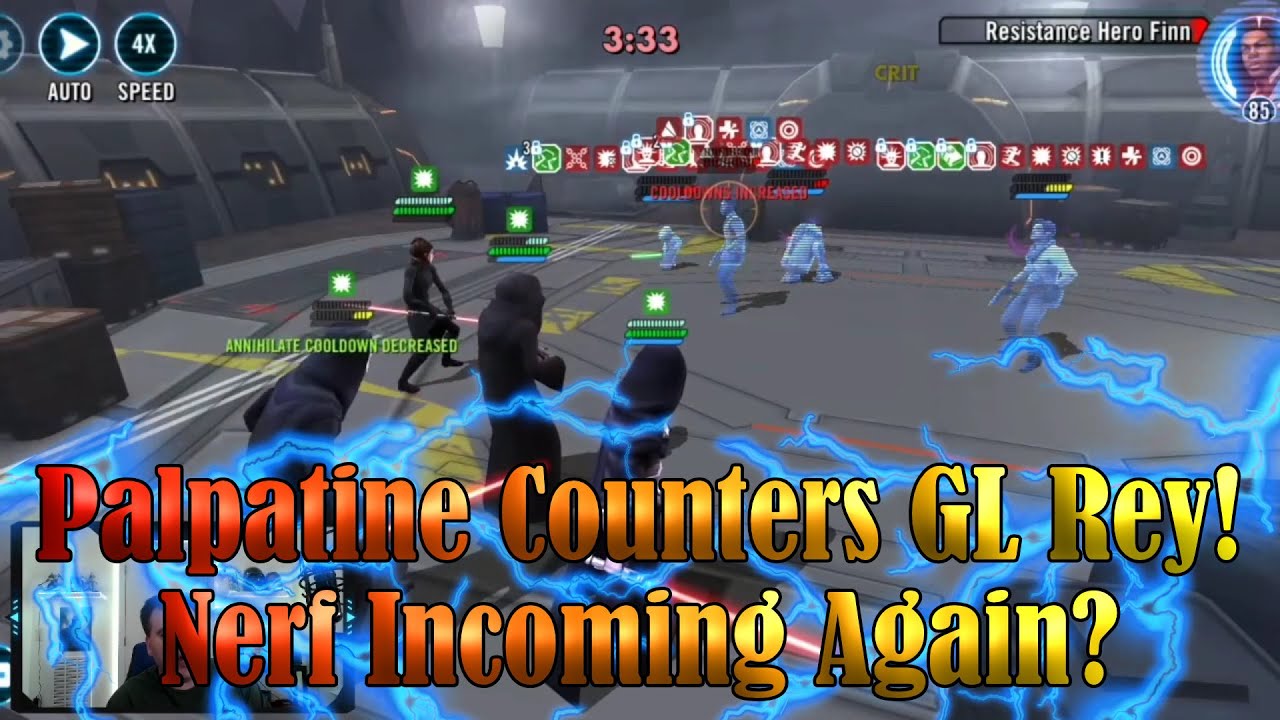 Palpatine Counters GL Rey! - Is he getting nerfed AGAIN? - Star Wars: Galaxy of Heroes