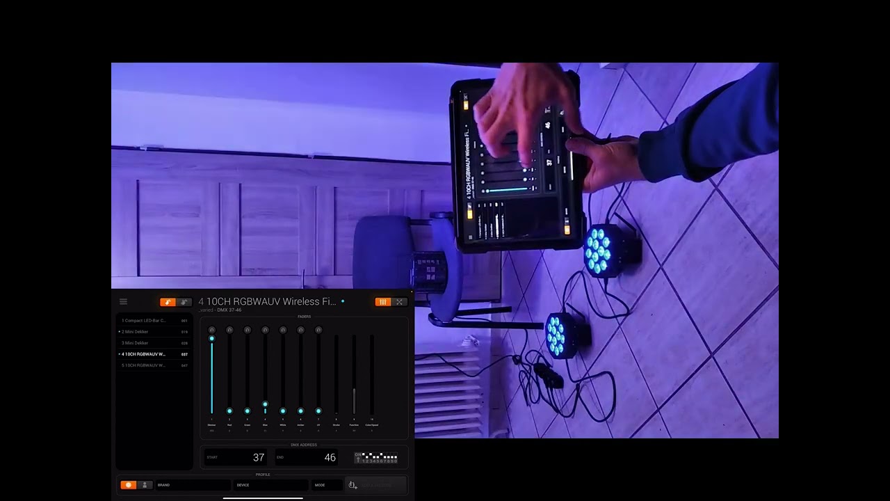 Wifi DMX Svetlá