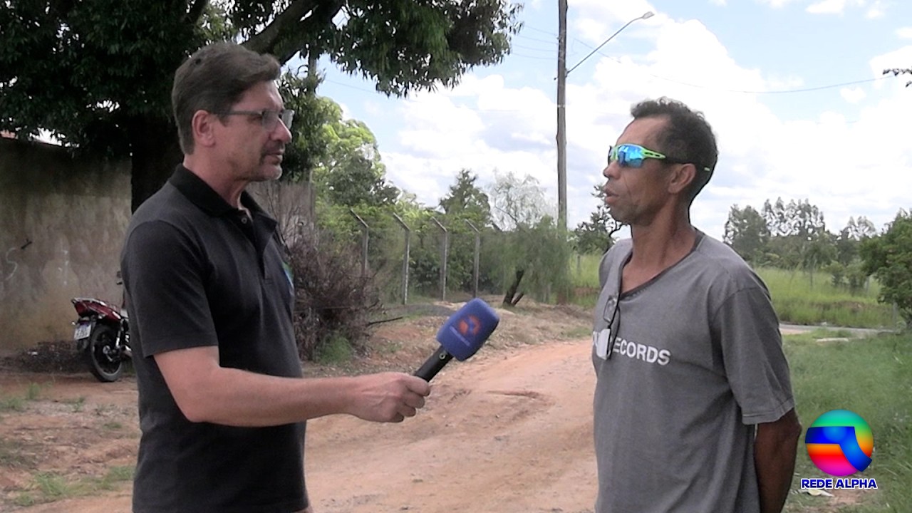 Materia sobre a falta de água no Jardim Centenário
