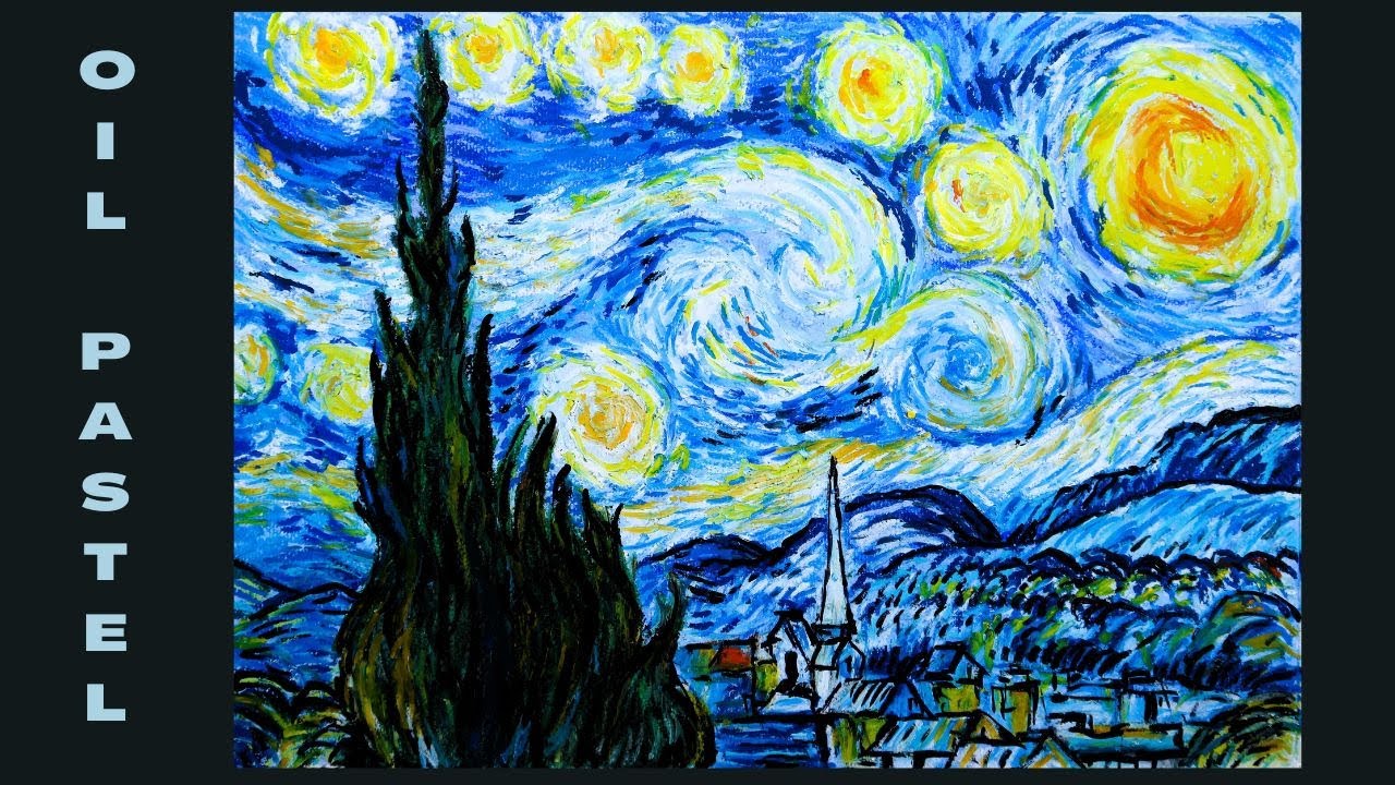 Ölpastellkreide malen Tutorial für Anfänger Mischtechnik, Pastel Painting for beginners, mixed media