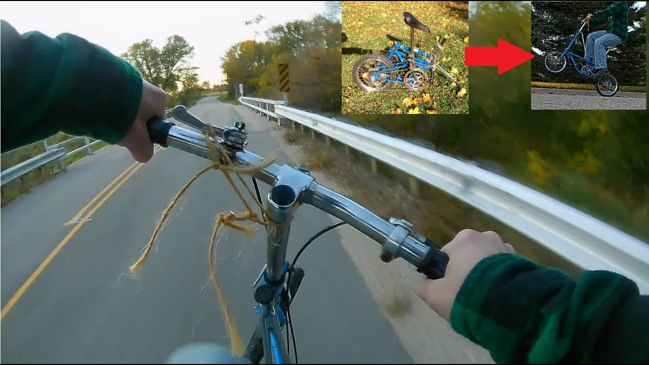 Weird bike, but does it wheelie? Dahon StowAway folding bike.
