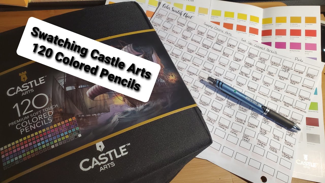 Swatch & Chat | New 120 Castle Arts Colored Pencils