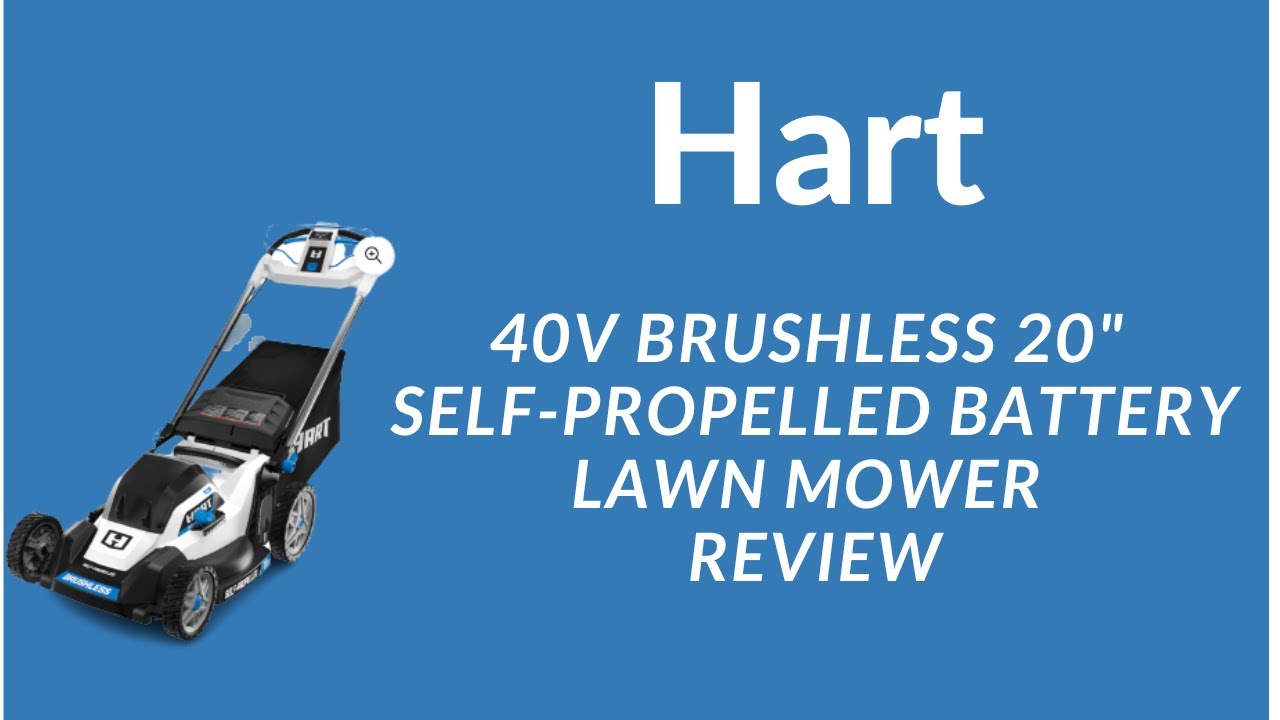 Hart Lawn Mower 40V 20" Self Propelled Lawn Mower - Hart Tools