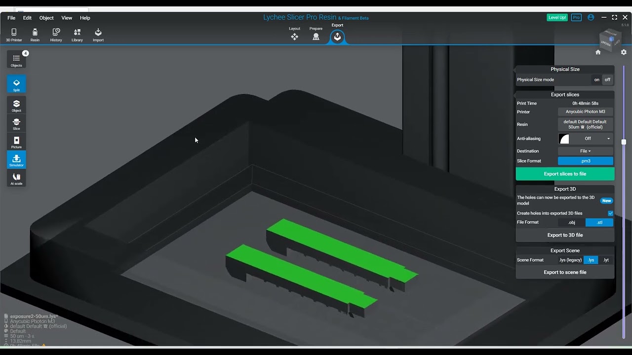 calibration For LycheeSlicer print time