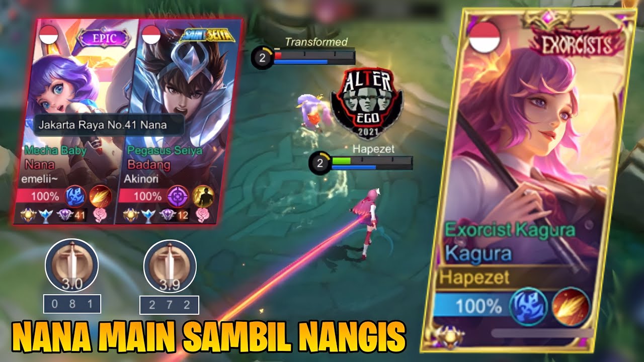 Kagura Mode Lock Bucin! Bantai Nana Sampe Mati 8 | Mobile Legends
