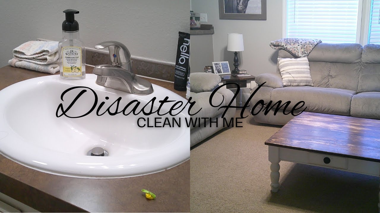 DISASTER HOME//CLEAN WITH ME