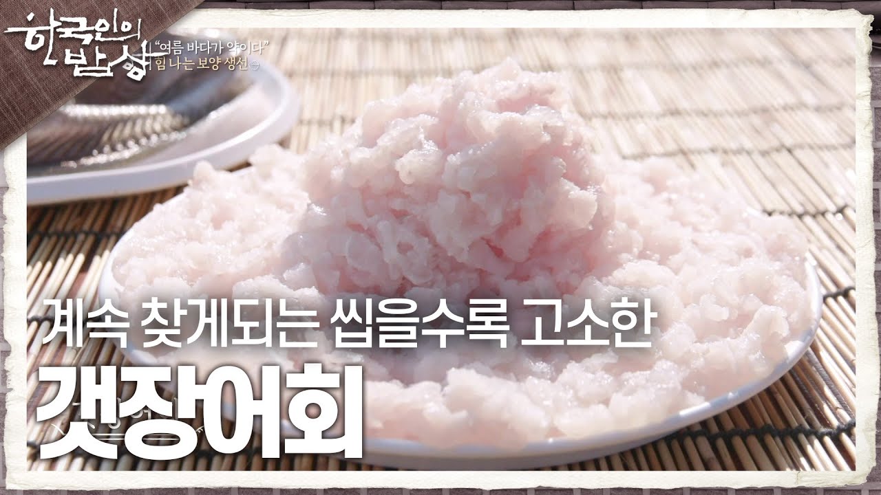 [한국인의 밥상] 한번 먹으면 계속 찾게되는 씹을수록 고소한 맛 &lsquo;갯장어회&rsquo; | KBS 250724 방송
