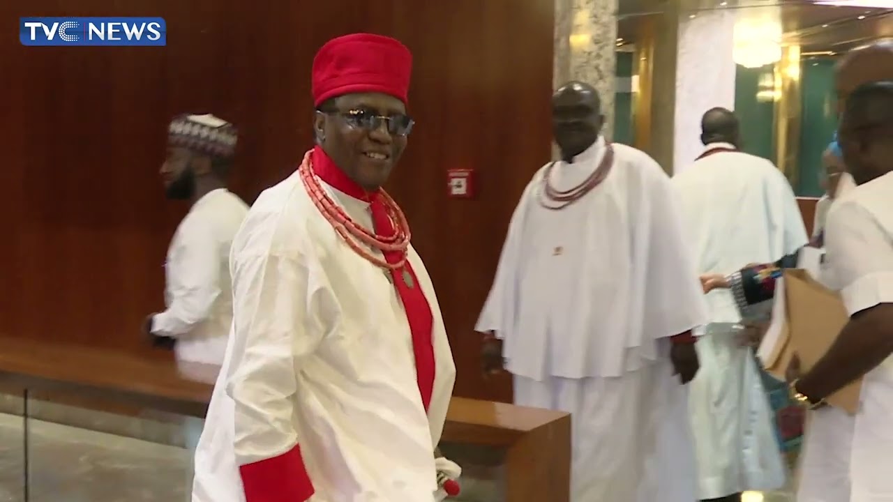 WATCH: Oba Of Benin Visits President Tinubu At Presidential Villa