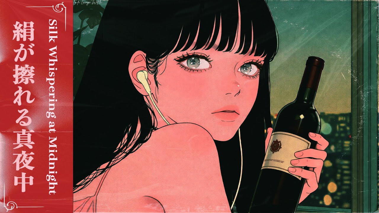【3Hours】Lo-Fi Instrumental Chillhop for Study / Focus / Relax | Silk Whispering at Midnight 絹が擦れる真夜中