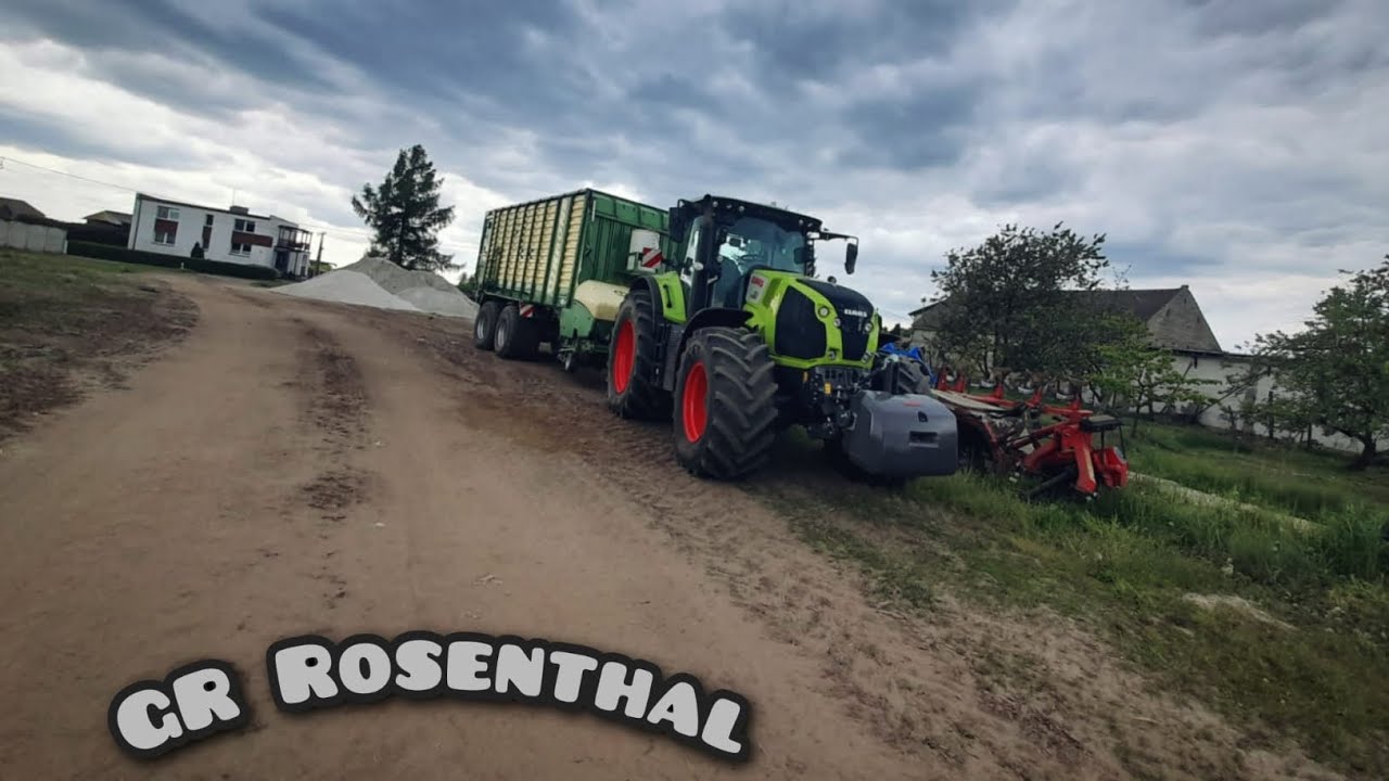 oporowy zbiór traw na pryzmę w Gr Rosenthal 2023🔥arion 640+axion 850=oporowa kiszonka🔥