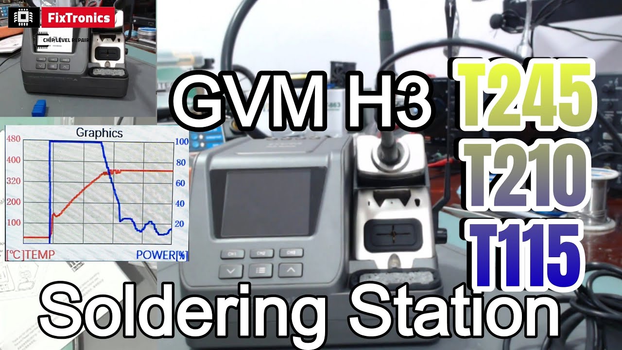 GVM H3 Soldering Station JBC T245 T210 T115  #graphics #highspeed