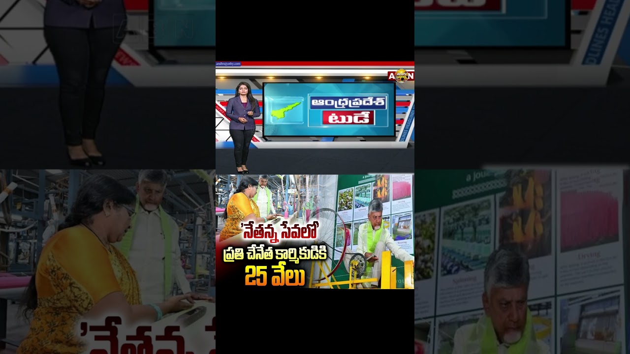 CM Chandrababu Netanna Sevalo Scheme : 'నేతన్న సేవలో' ప్రతి చేనేత కార్మికుడికి 25 వేలు