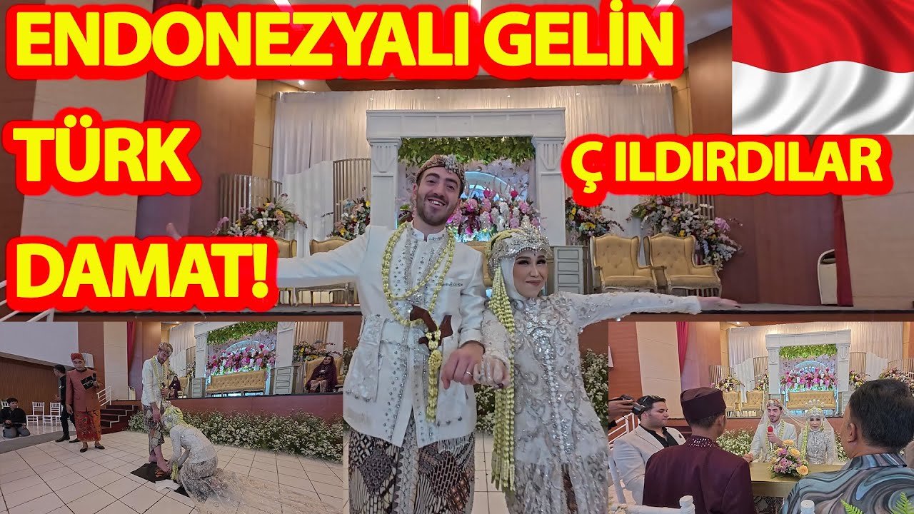 ENDONEZYALI GELİN VE TÜRK DAMAT!-DÜĞÜN HEM EGLENCELİ HEM`DE KÜLTÜRELDİ!-YOK BÖYLE DÜĞÜN!#endonezya