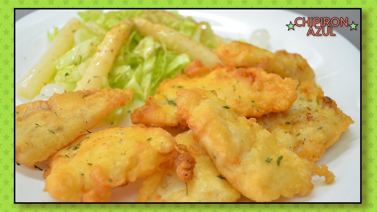 Pescado rebozado filetes de merluza fácil y sabroso