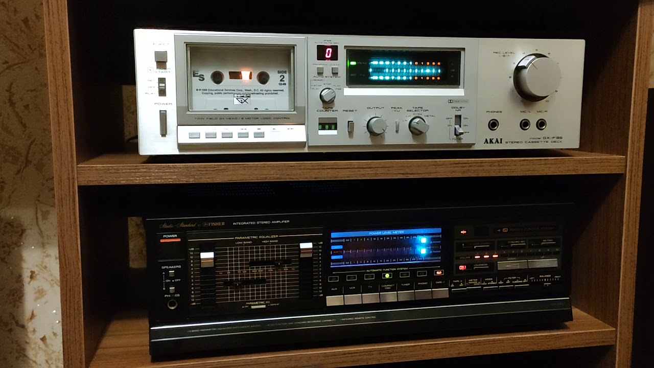 Ретро усилитель Fisher CA-890 400 Watt And AKAI GX-35.