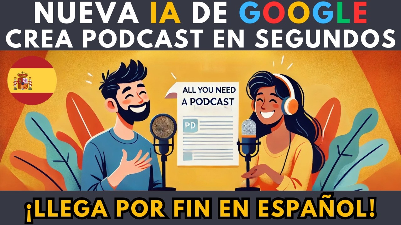 Crea Podcasts EN ESPA&Ntilde;OL Gratis con IA &iexcl;AUTOM&Aacute;TICOS! | Usando NotebookLM de Google
