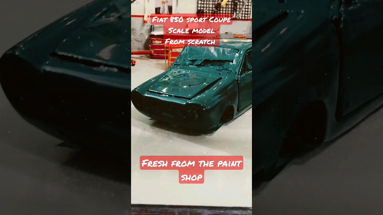 DIY FRESH PAINTED Fiat 850 Sport Coupe. Shiney AF 🤩 #shorts