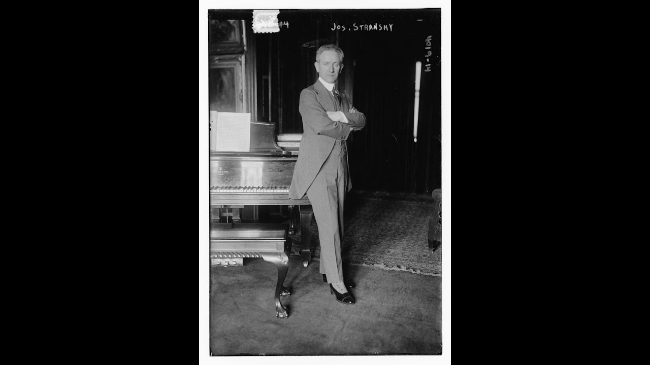 Josef Str&aacute;nsk&yacute; (1872-1936): The first 2 recordings of the New York Philharmonic  (R.20/22-01-1917)