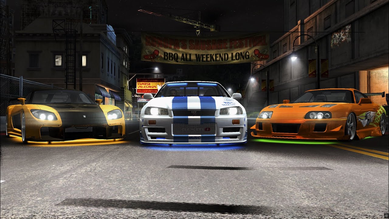 Rápidos y Furiosos: Toyota Supra MK4, GT-R34 y  RX7 | NFS CARBON