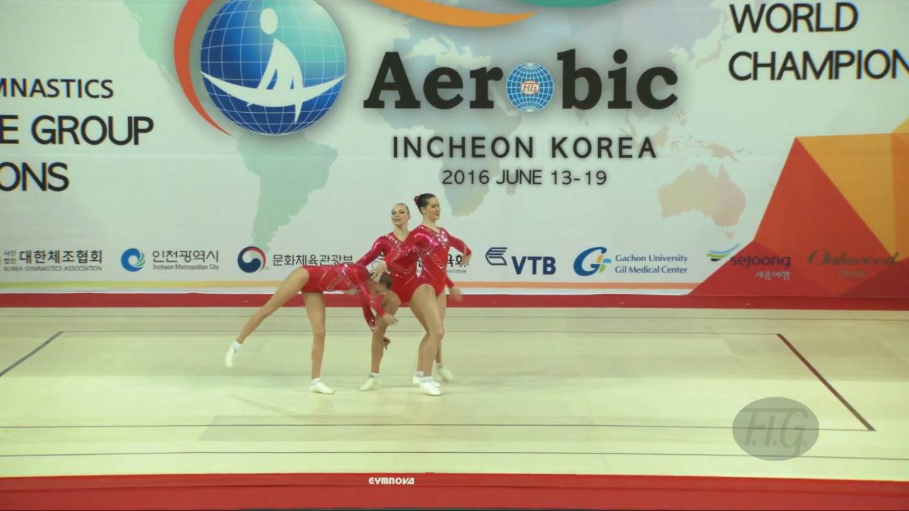 Russia 1 (RUS) - 2016 Aerobic Worlds, Incheon (KOR) - Qualifications Trio