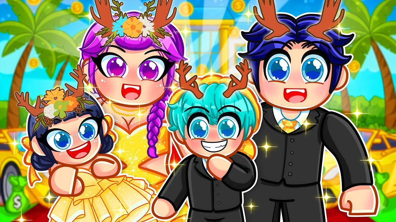 Having a RICH DEER FAMILY in Roblox! 🦌💰✨ | Kpop Demon Hunters