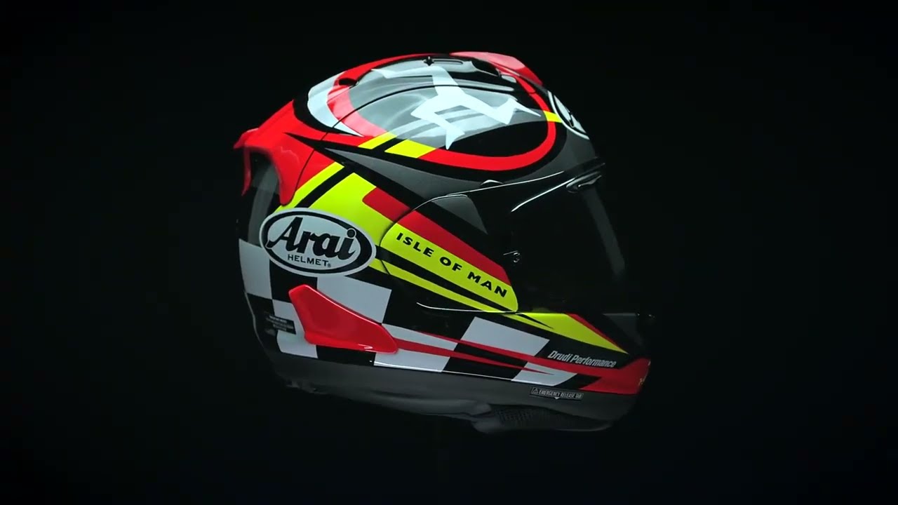 Arai 2023 RX-7V EVO Limited Edition IOM TT helmet