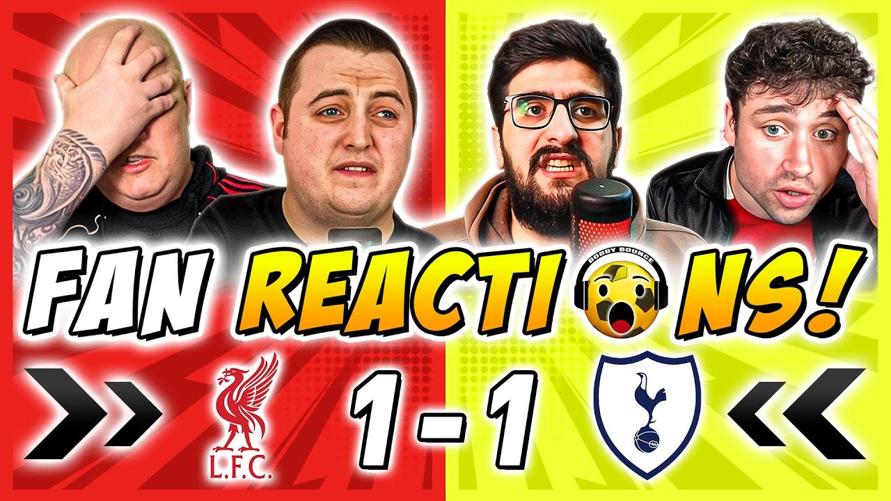 Liverpool Fans GUTTED 🤣 Reactions to Liverpool 1-1 Tottenham | Premier League Fan Reactions