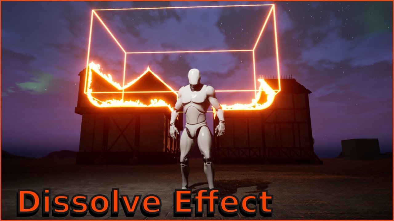 How To Dissolve Any thing in Unreal Using this Cool  Material Effect.
