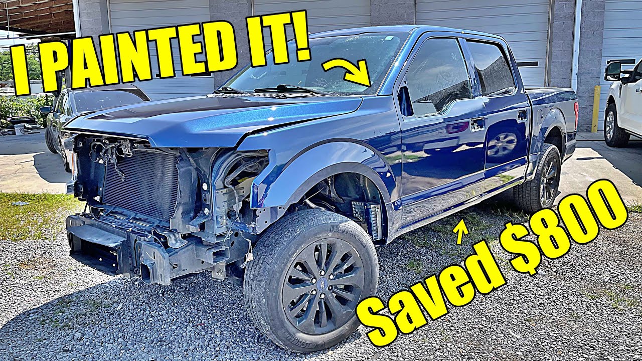 I painted My Ford F150 It Looks Decent....
