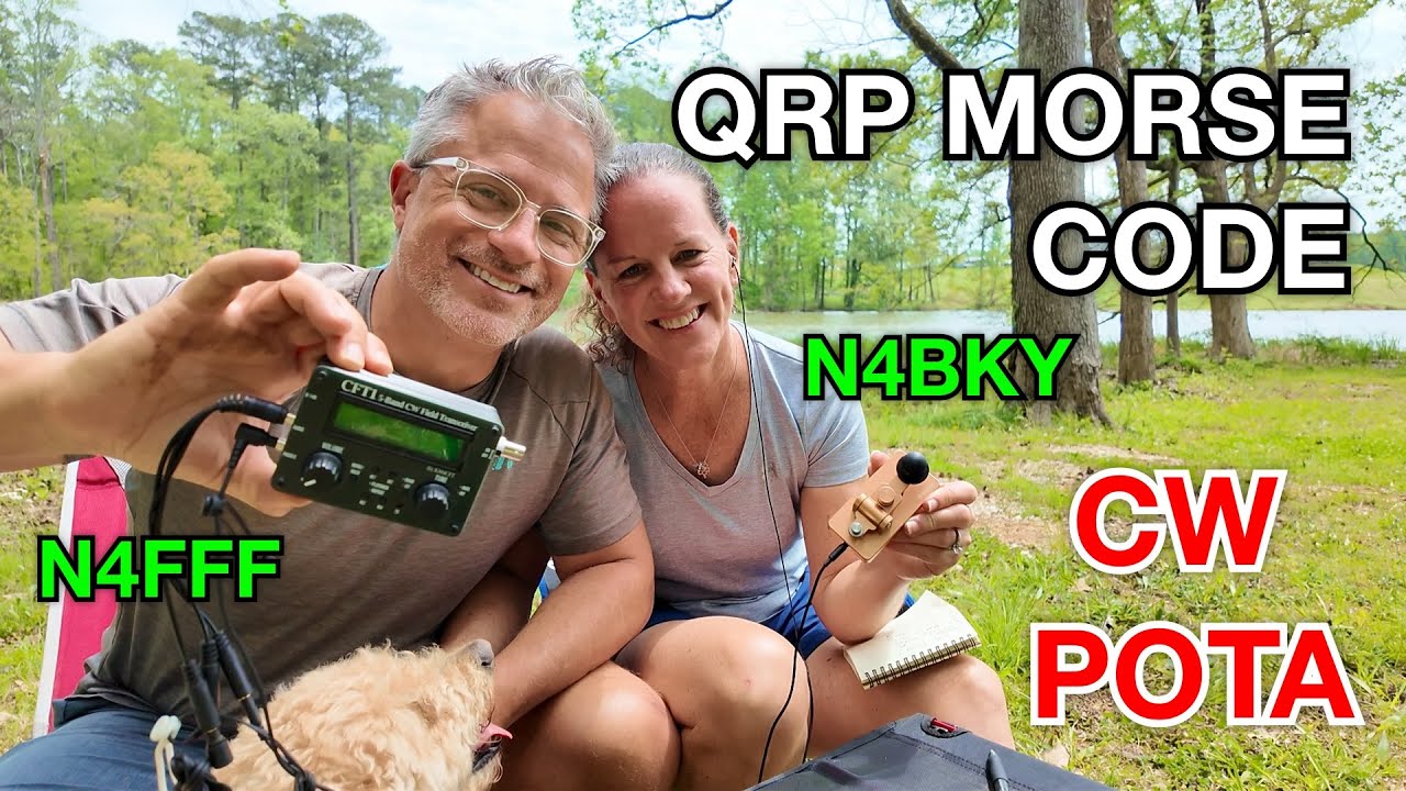 Morse Code Camping POTA and Wasp Adventure