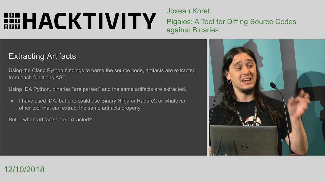 Joxean Koret - Pigaios: A Tool for Diffing Source Codes against Binaries