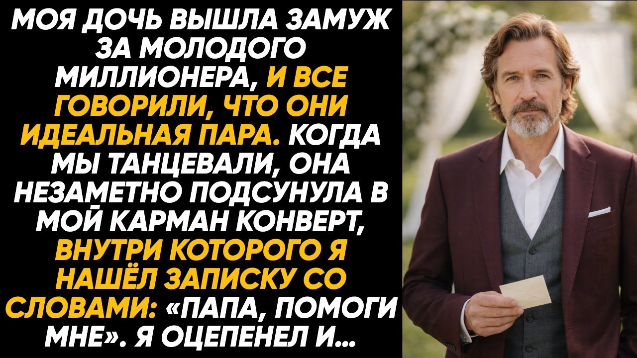 На своей свадьбе дочь тайком сунула мне в карман записку: «Папа, помоги мне, я очень боюсь и плачу».