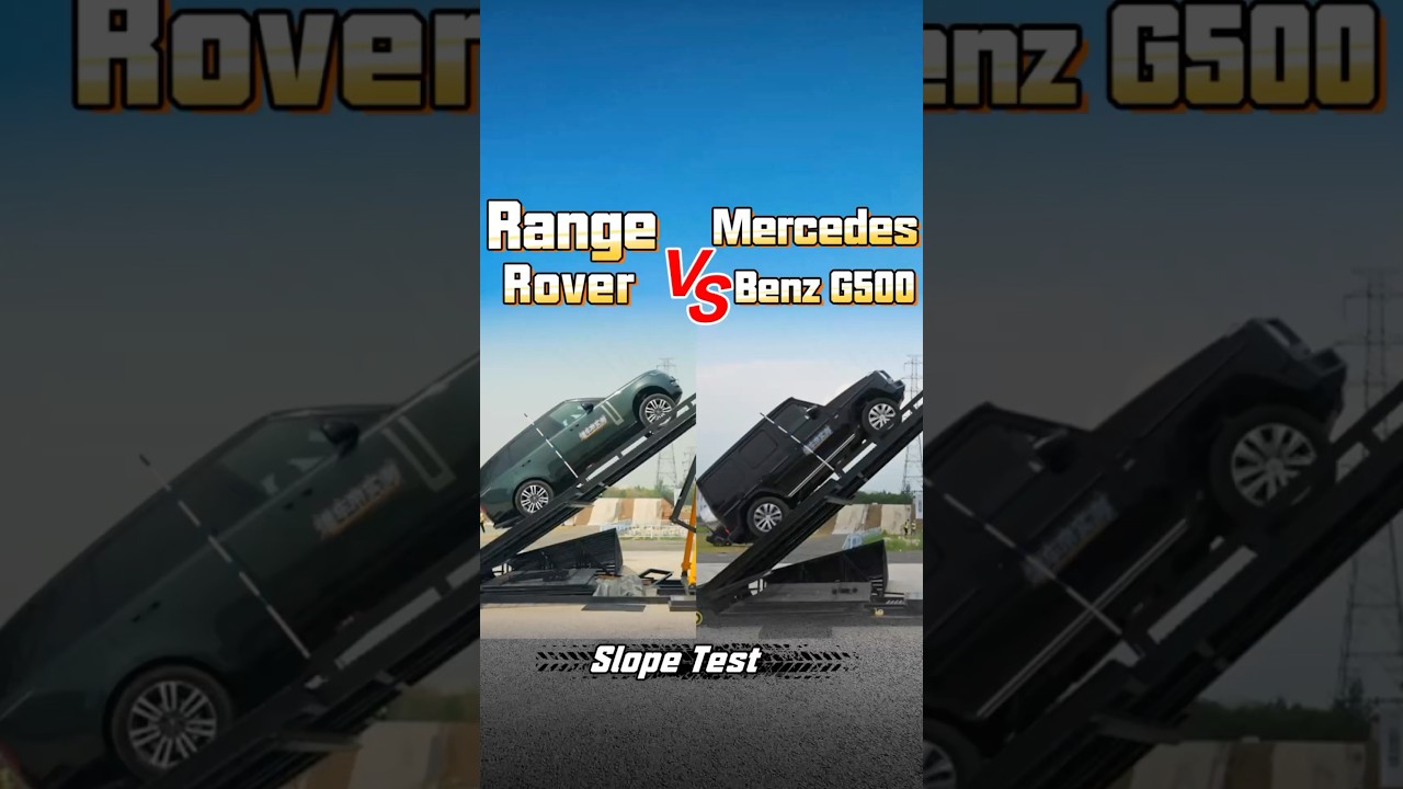 Mercedes Benz G 500 VS RangeRover Slope Test#rangerover  #mercedes #offroad #suv