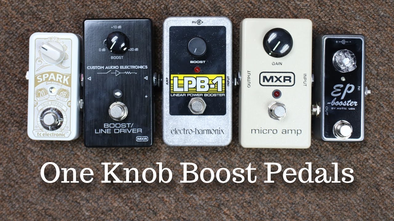 ONE KNOB BOOST PEDALS: MC401 vs Micro Amp vs EP Booster vs Spark Booster Mini vs EHX LPB-1