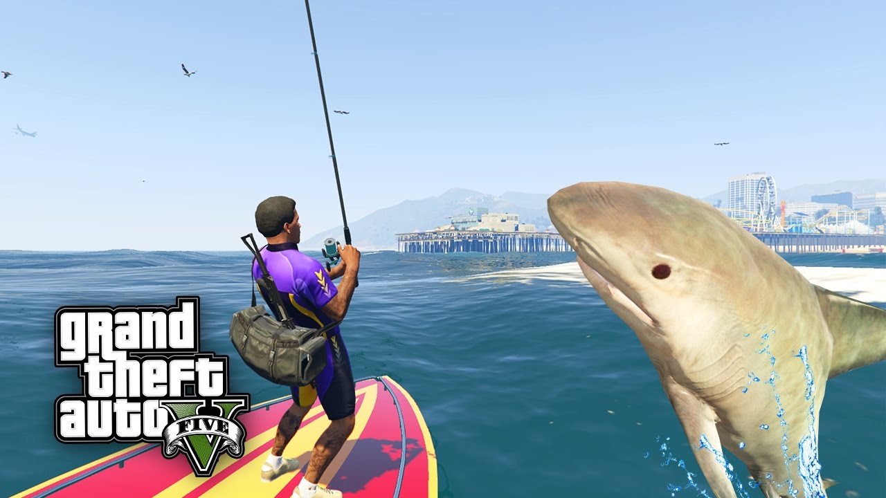 GTA 5: WIR HABEN DEN HAI GEFANGEN ! - FISHING MOD | iCrimax