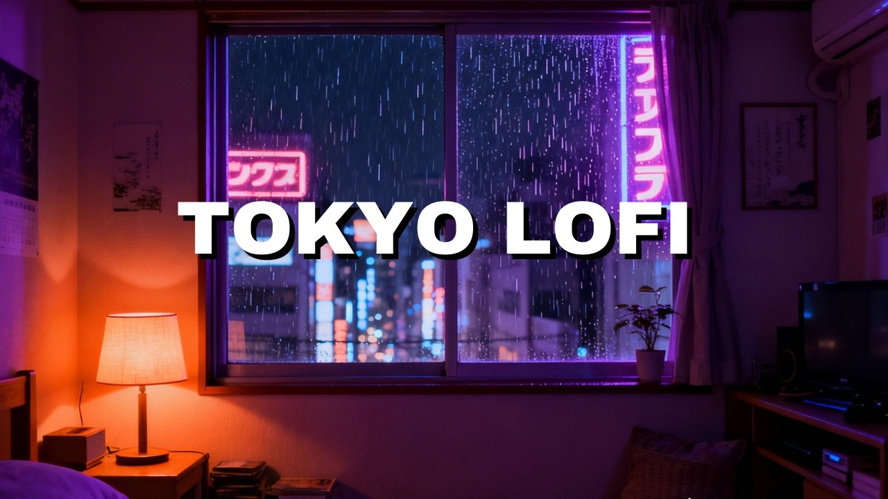 Relaxing Tokyo Rain ☔ Lofi Beats for Study | 勉強用BGM